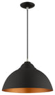 Livex Lighting Black 1-Light Mini Pendant