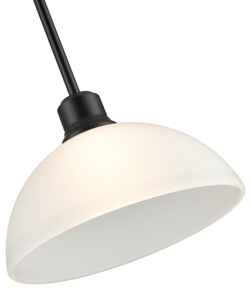 Amberle Collection 1-LIght 9.5" Matte Black Mini-Pendant
