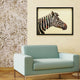 Zebra Dimensional Handmade Collage Wall Art Framed Under Glass