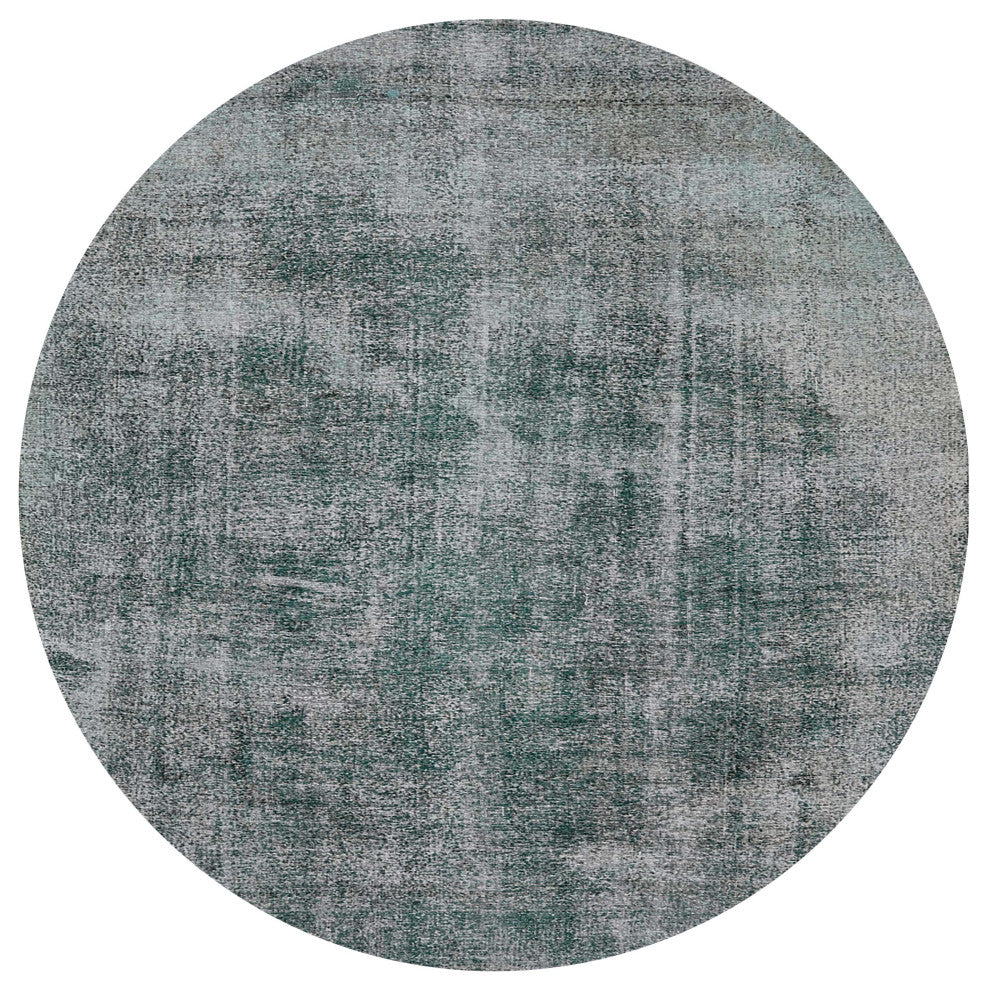 Ahgly Company Indoor Round Mid-Century Modern Area Rugs, 4' Round