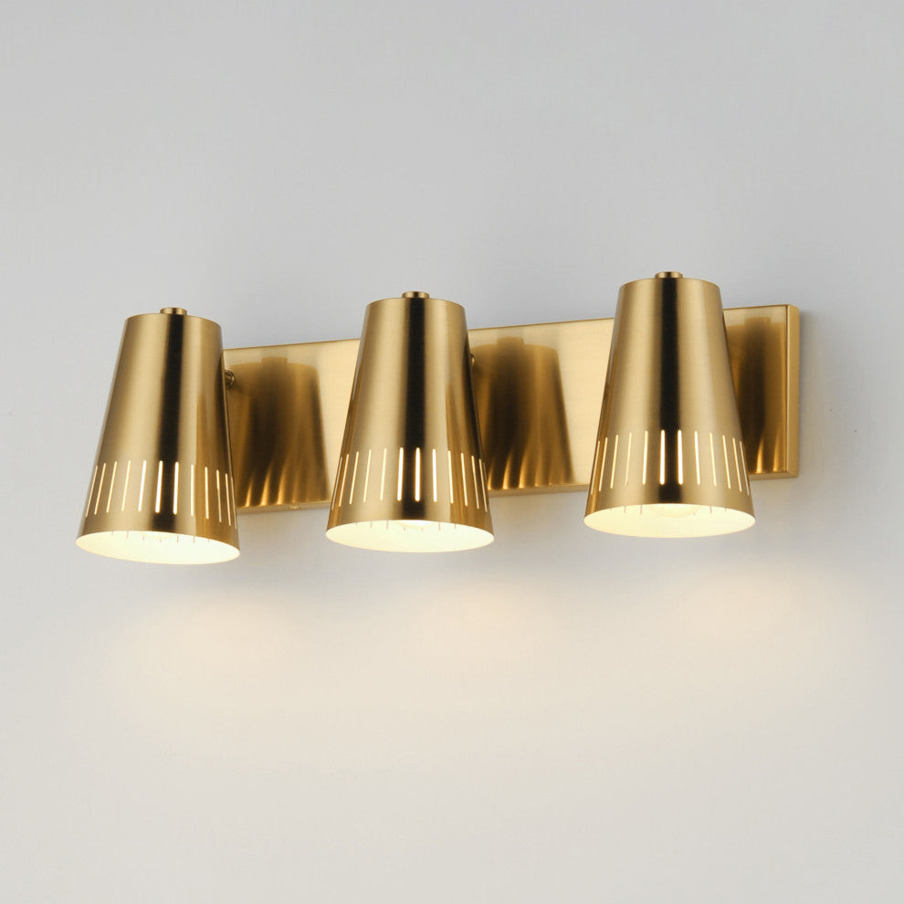 Maxim 11433 Helsinki 3 Light 20"W Vanity Light - Natural Aged Brass