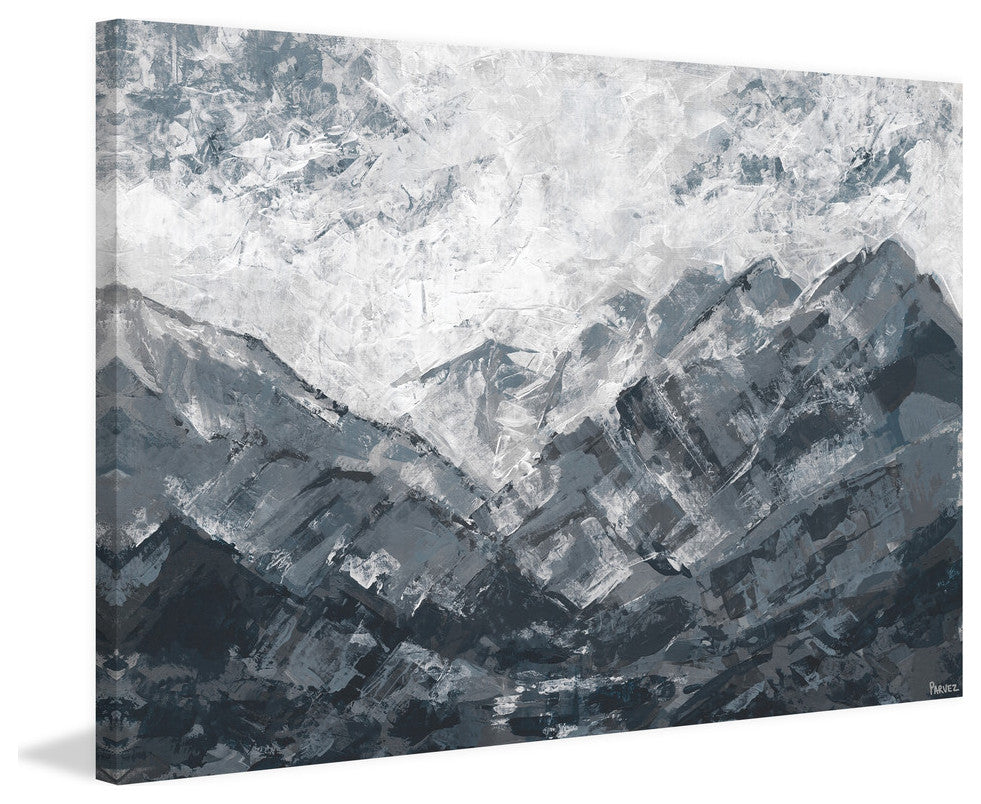 "Dark Ocean" Painting Print on Wrapped Canvas, 36"x24"