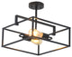 CHLOE Lighting CH6H410BK14-SF2 NOLAN Farmhouse 2 Light Square Ceiling Pendant