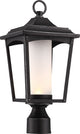 Nuvo Essex 1-Light 12W LED Sterling Outdoor Light Fixture, Black