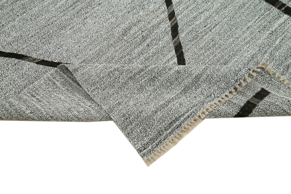 Rug N Carpet - Handwoven Turkish 8' 8'' x 12' 8'' Flatweave Wool Kilim Rug