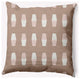 16x16" Bowling Pins Nautical Decorative Indoor Pillow, Mauve