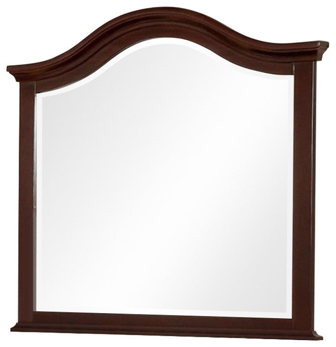 Benzara BM166083 Traditional Style Frame Mirror, Brown