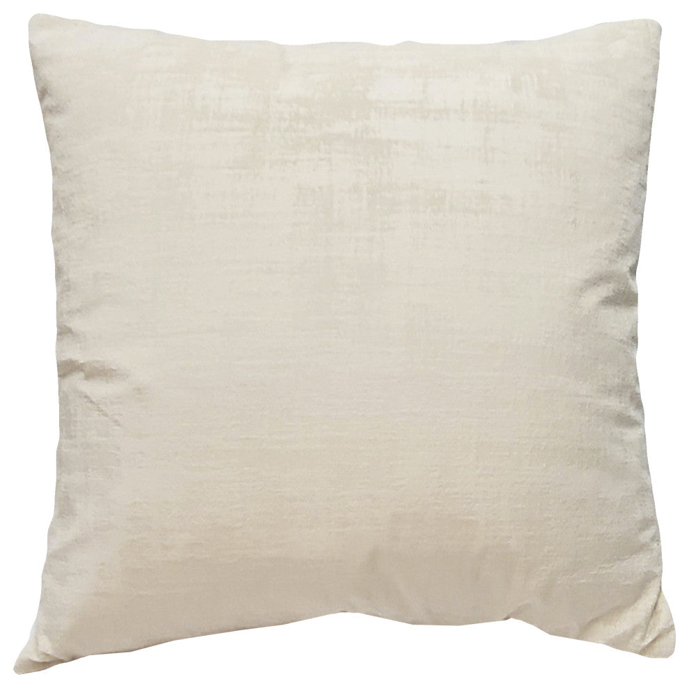 Alabaster Stucco Cream Throw Pillow 20x20, with Polyfill Insert