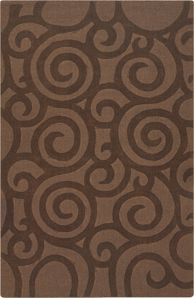 Jaipur Transitional Area Rug, Brown, 5'x7'