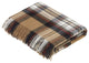 Tartan, Merino Lambswool, Camel Stewart, Throw Blanket