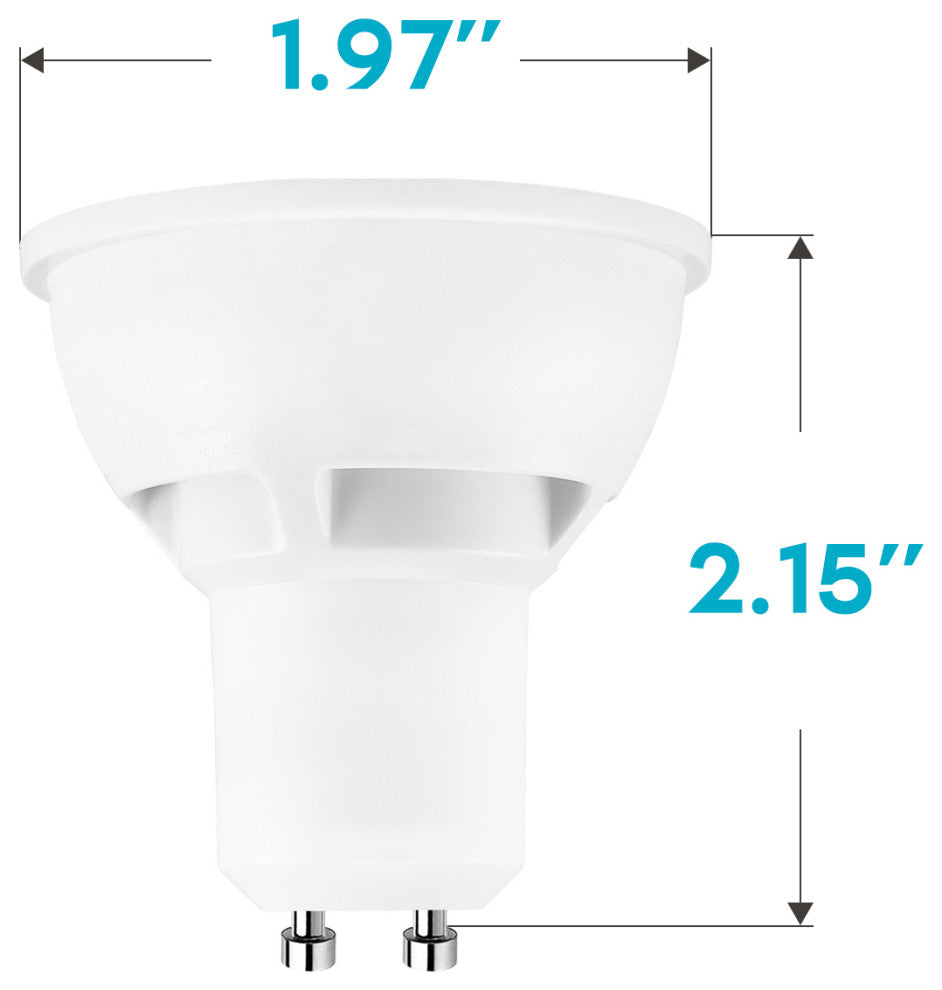 MR16 GU10 LED 50W Halogen Soft White 500lm Spotlight 12 Pack