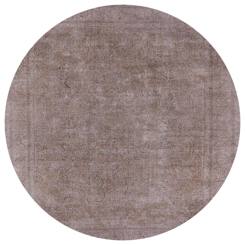 Ahgly Company Indoor Round Mid-Century Modern Area Rugs, 6' Round