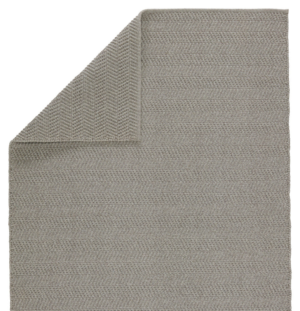 Jaipur Living Saeler Indoor/ Outdoor Striped Gray Area Rug, 5'x8'