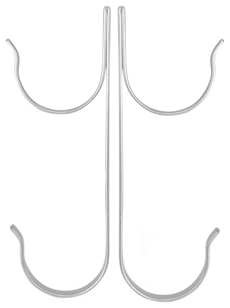 Aluminum Swimming Pool and Spa Accessory Pole Hangers, Set of 2