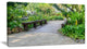 Stone Pathway into Garden, Landscape Canvas Art Print, 32"x16"