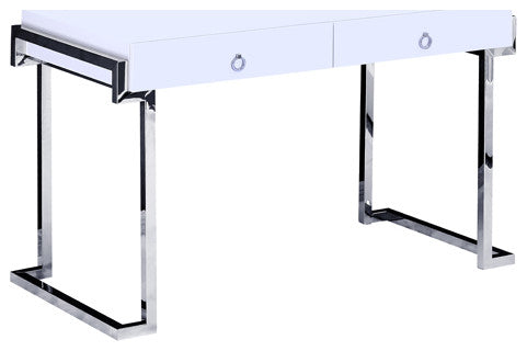 Kendrick Computer Desk, Stainless Steel