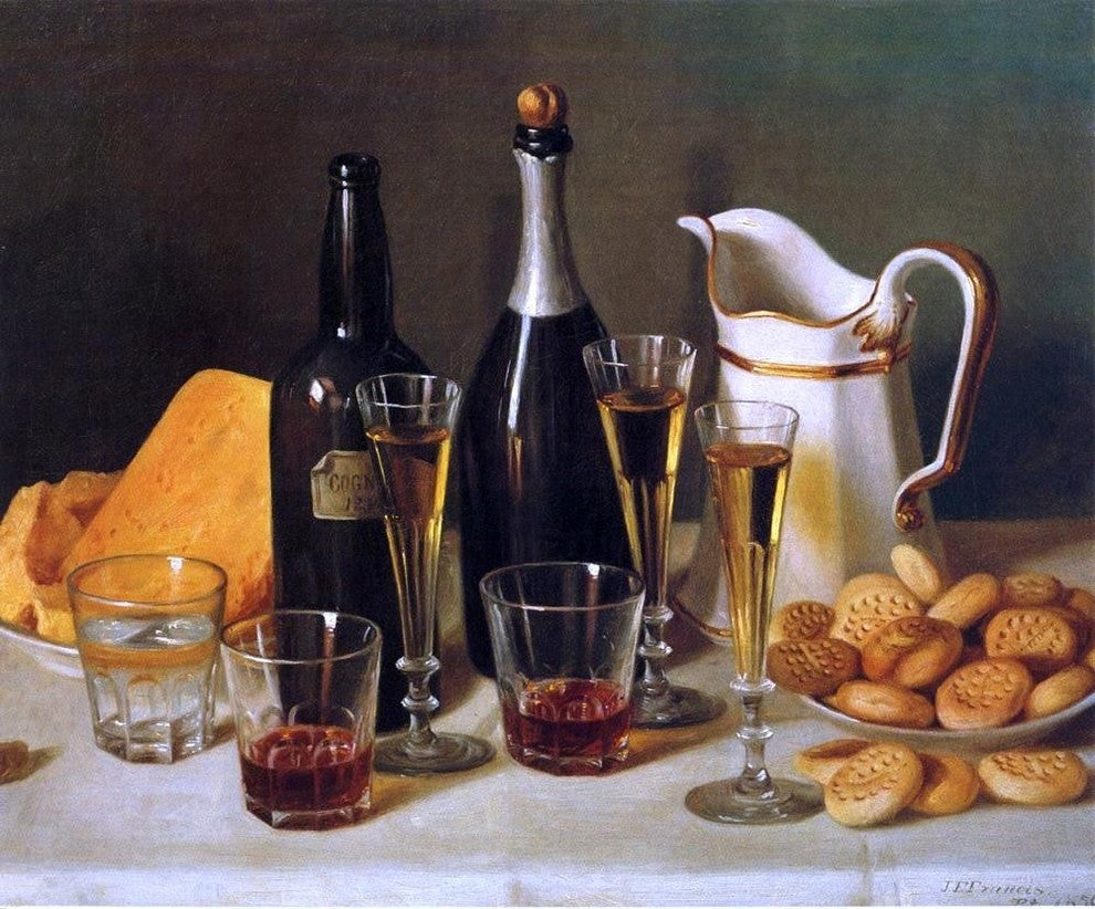 John F Francis Still Life: Cognac and Biscuits Wall Decal