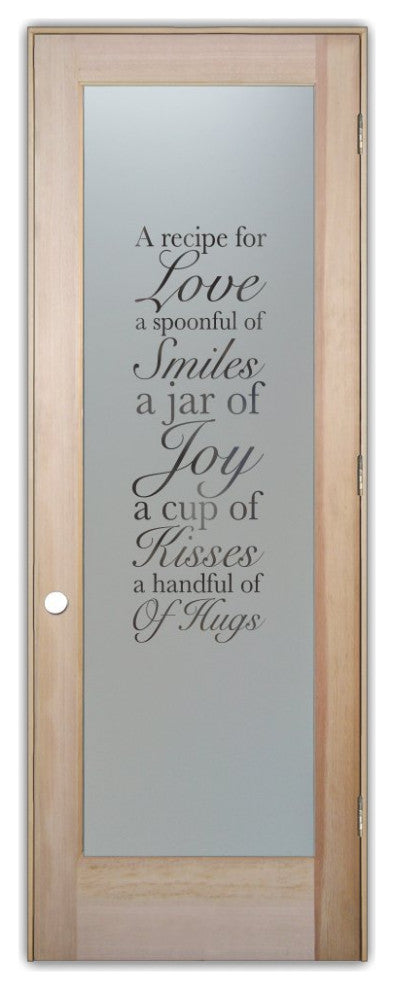Pantry Door - Recipe for Love - Douglas Fir (stain grade) - 24" x 80" - Knob...
