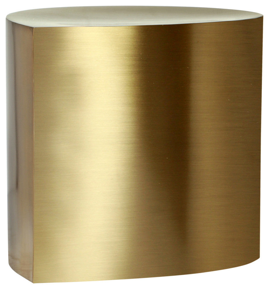 Petal Finished Iron Metal Coffee Table, Gold, 1 Piece