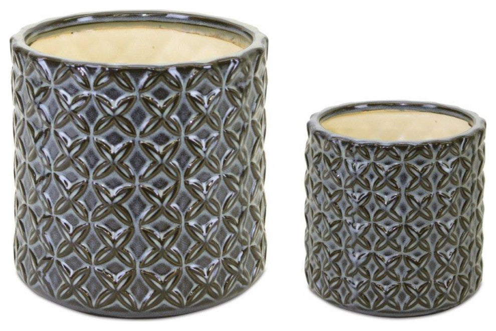 Pot, 2-Piece Set, 4.5"H, 6.25"H Terra Cotta