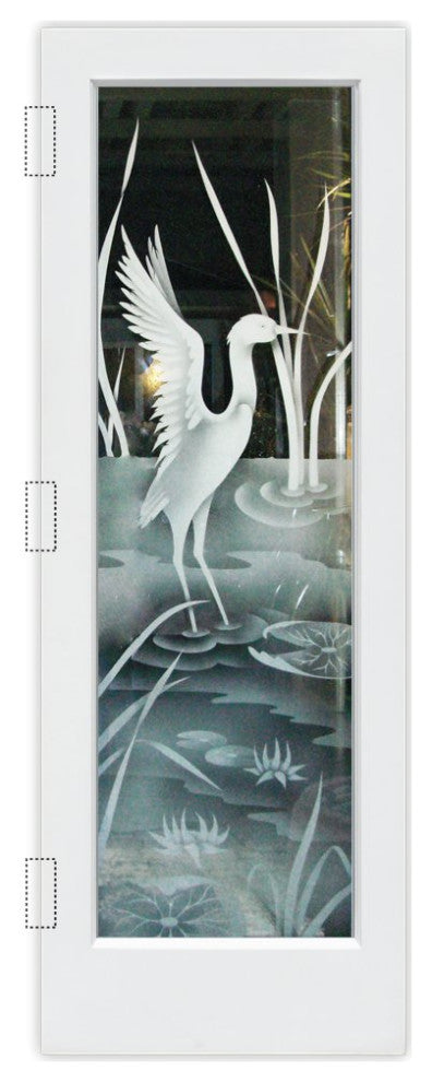 Interior Prehung Door or Interior Slab Door - Cranes A - Primed - 24" x 80"...