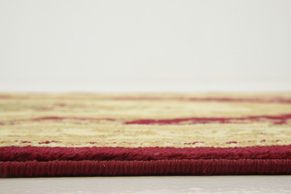 Unique Loom Red Henry Versailles 3' 3 x 5' 3 Area Rug