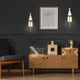 Prospect 1-Light Wall Sconce, Matte White With Burnished Brass