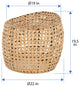 Jao Rattan Cane Stool, Natural