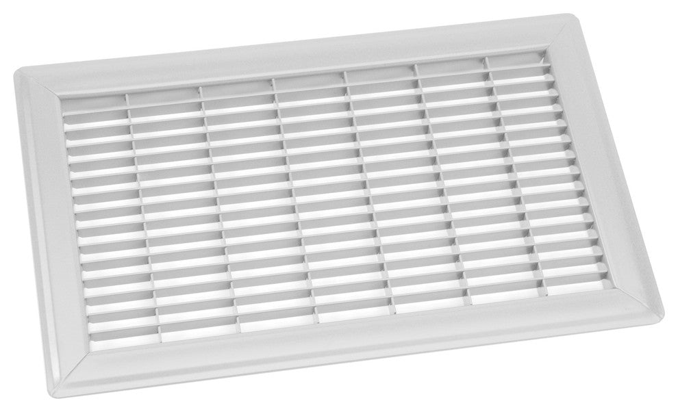 Heavy Gauge Steel Floor Grille, White, 6x12