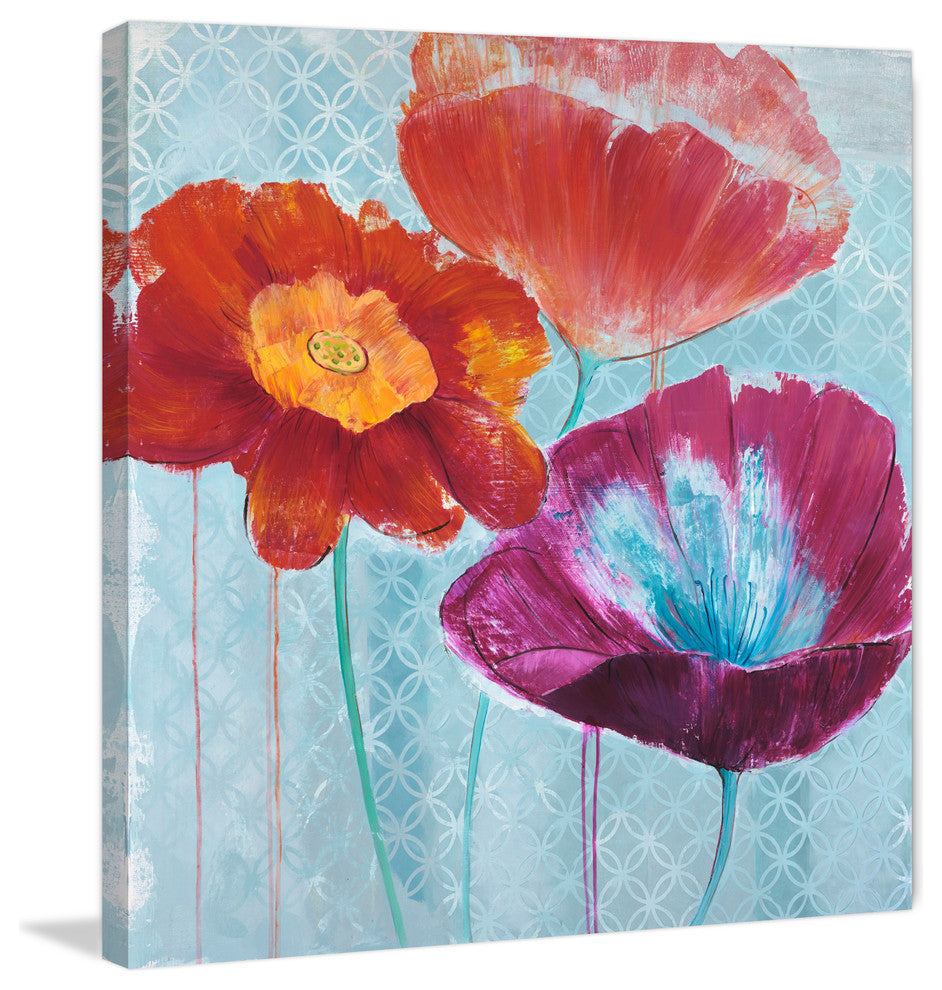 "Midsummer Garden" by Julie Joy Painting Print Wrapped Canvas, 32x32