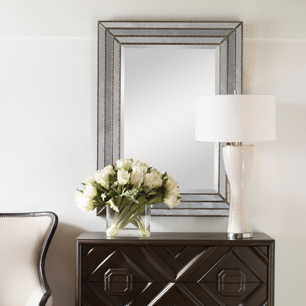 Uttermost Seymour Antiqued Mirror Inlays Mirror