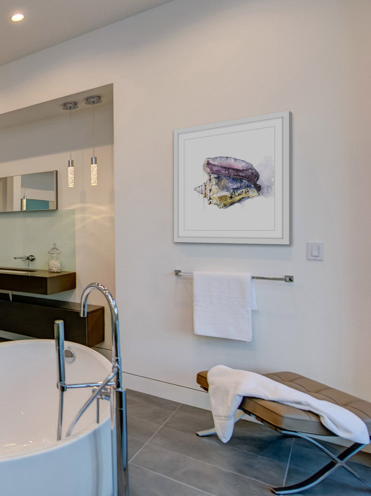 "Tidal Conch" Framed Print by Rachel Byler