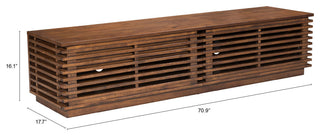 Linea Wide Entertainment Stand Walnut