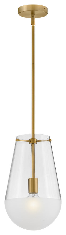Hinkley Beck Pendant Light, Lacquered Brass