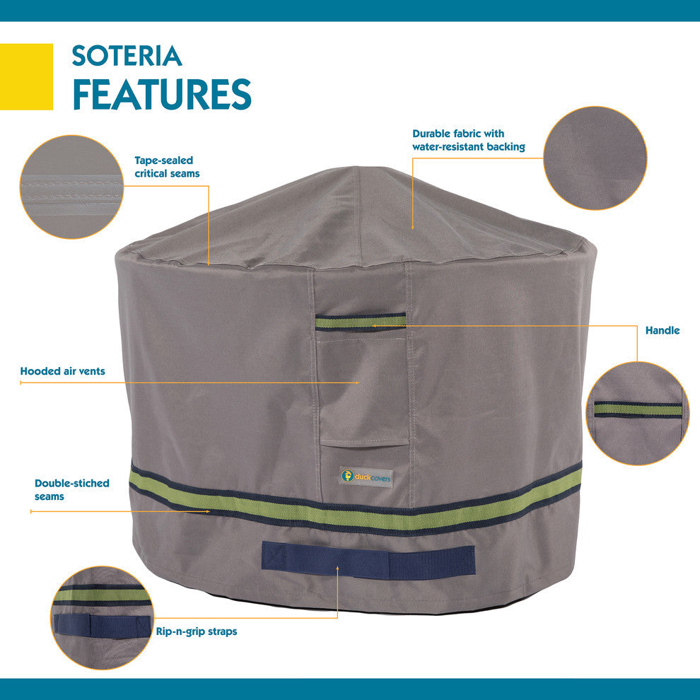 Duck Covers Soteria RainProof 50 in. Round Fire Pit Cover