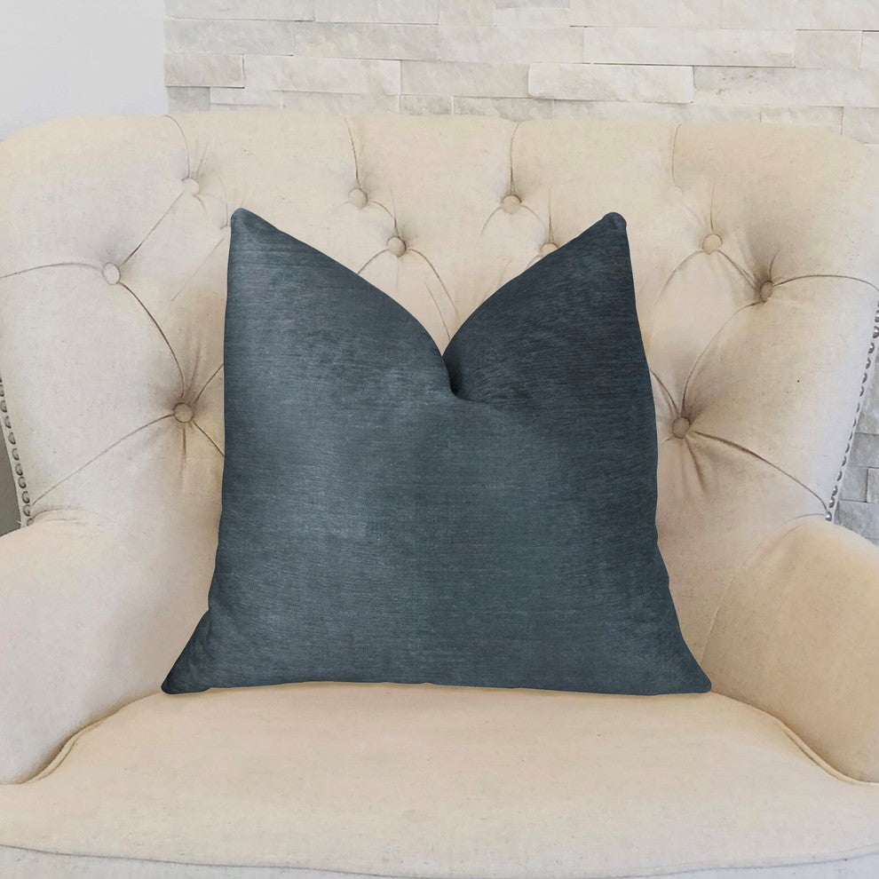 Deep Blue Sea Luxury Throw Pillow, 20"x36" King