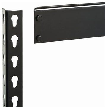 Iron Horse 3800 Riveted Metal Shelving 5-Shelf Unit 18D x 36W x 72H Black