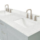 Ariel Hamlet 72" Double Rectangle Sink Bathroom Vanity, Carrara Quartz