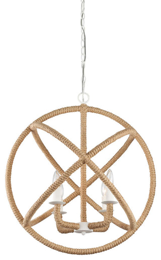 Golden Lighting 0868-4 Marina 4 Light 23"W Taper Candle Style - Natural White