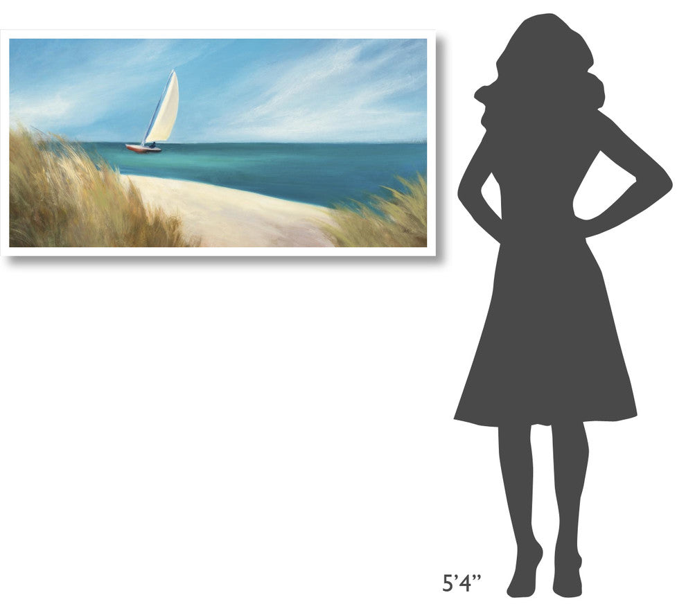 "Sunday Sail Crop" Digital Paper Print by Julia Purinton, 50"x26"