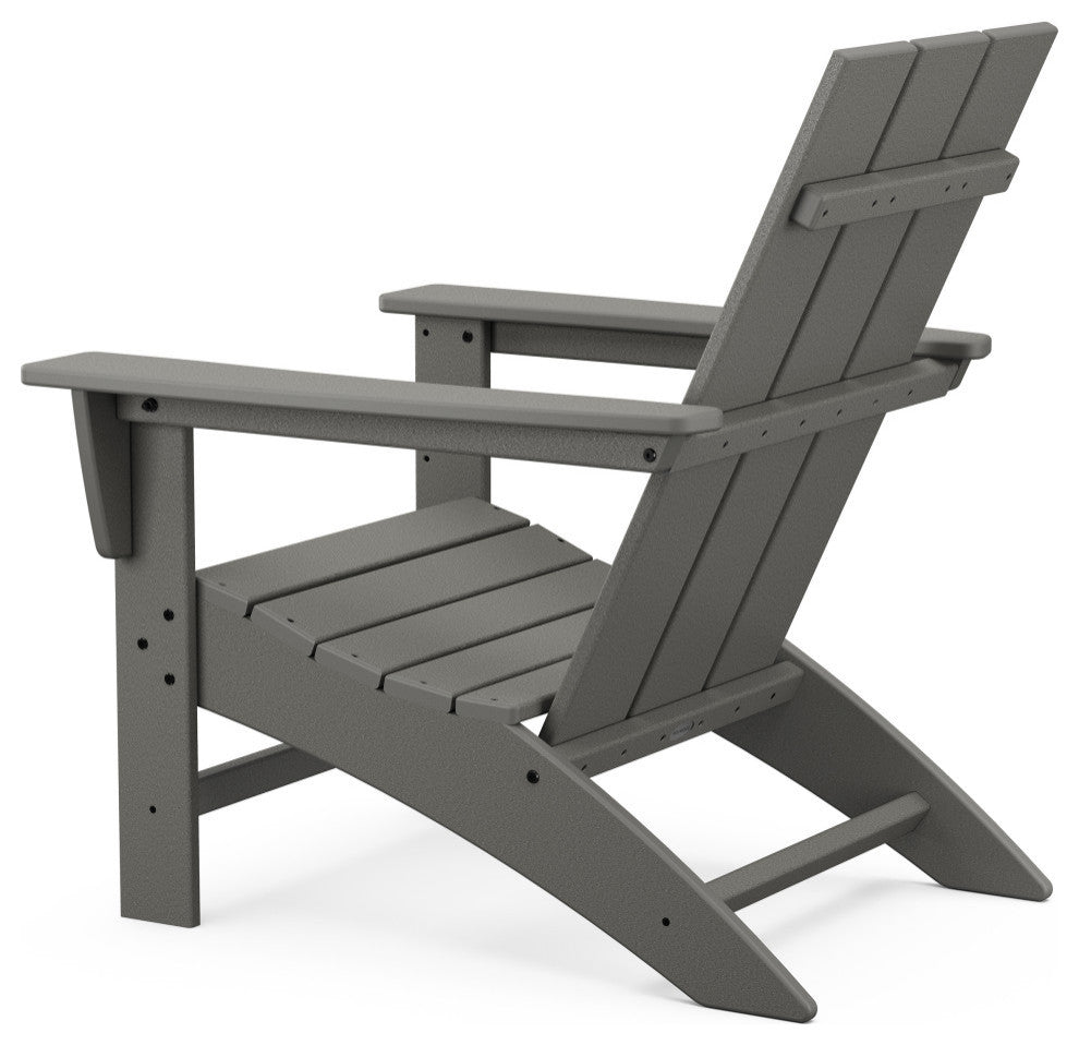 Polywood Modern Adirondack Chair, Mahogany