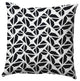 Kaleidoscope Graffiti Accent Pillow, Black, 16"x16"