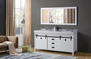 72" Davinci Exclusive Bath Vanity, White