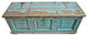 Consigned, Large Jodhpur Blue Wood Trunk