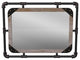 Furniture of America Gee Industrial Metal Wall Mirror in Antique Black