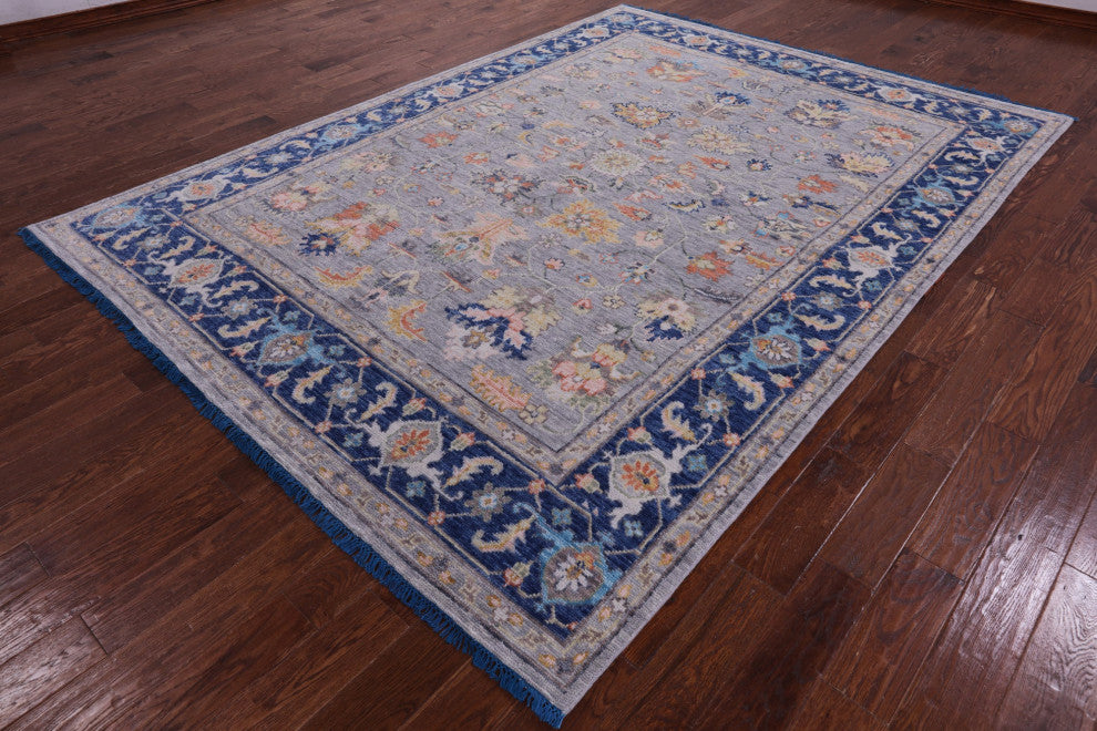 7' 11" X 10' 10" Persian Fine Serapi Hand-Knotted Wool Rug - Q13473