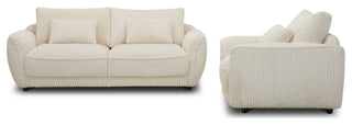Utopia Mega Ivory Sofa and 2 Chair and Half