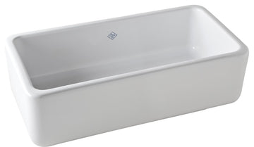 Rohl Rc3318Wh, Shaws Original Lancaster Single Bowl Apron Front Fireclay Sink
