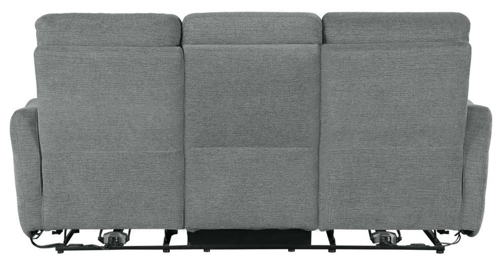 Maston Power Double Reclining Sofa, Gray