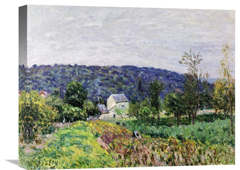 "Hills Surrounding Paris" Artwork, 22" x 17"